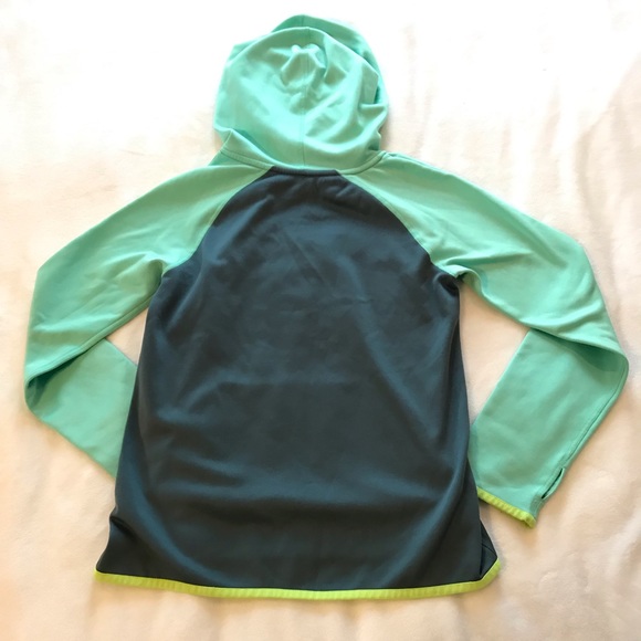 Nike hoodie grey/ neon green - Picture 3 of 3